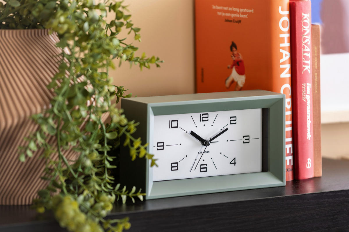 WANDUHR  Mintgrün  - Mintgrün, Basics, Kunststoff (20/11/6cm) - Karlsson