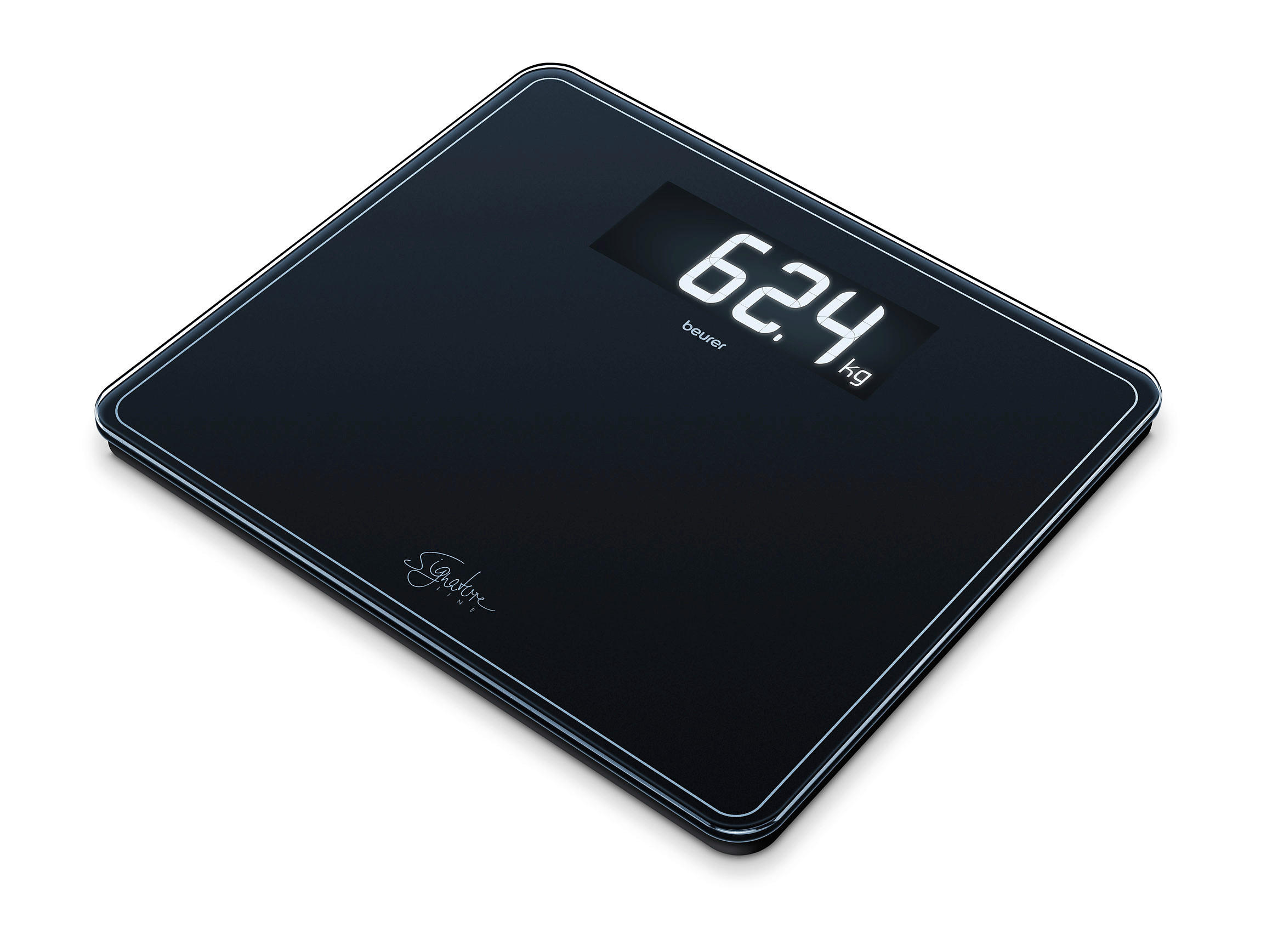 PERSONENWAAGE - Schwarz, Design, Glas (35/30/2,8cm) - Beurer