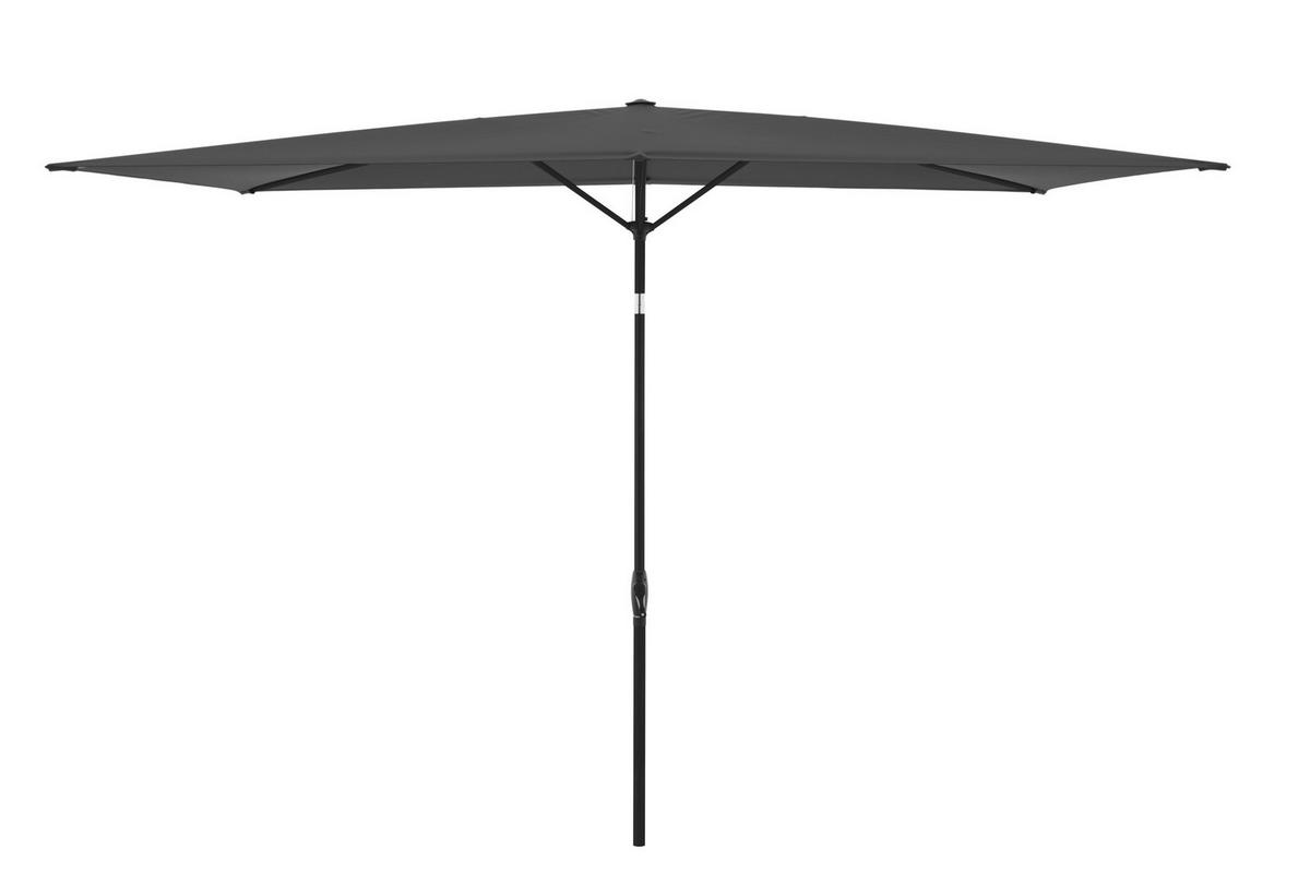 SONNENSCHIRM 300x200 cm Anthrazit  - Anthrazit, Design, Textil/Metall (300/200cm) - Dieter Knoll