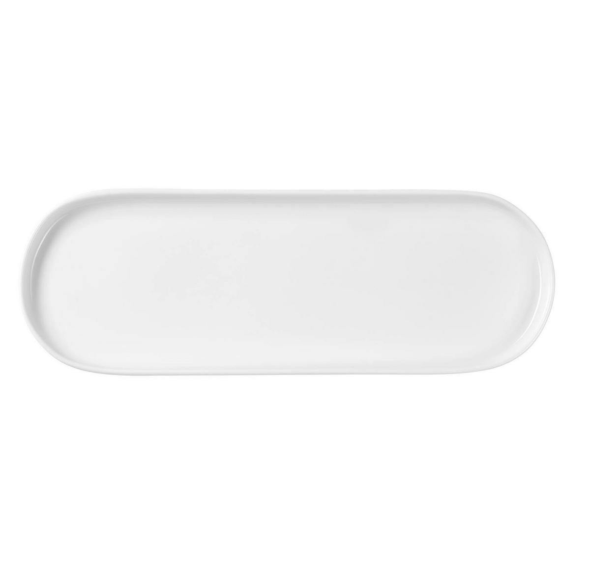 PLATTE  8,5/25,5 cm   - Weiss, Basics, Keramik (8,5/25,5cm) - ASA