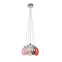 PENDELLEUCHTE 32/32/110 cm  - Multicolor, Design, Glas/Metall (32/32/110cm)