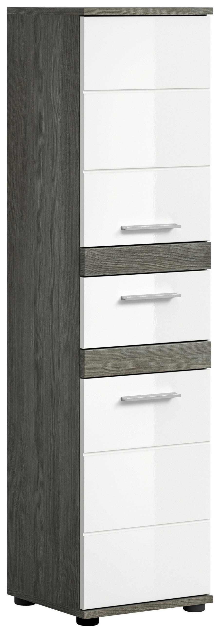 MIDISCHRANK 35/137/31 cm  - Weiß Hochglanz, MODERN, Holzwerkstoff/Kunststoff (35/137/31cm) - MID.YOU