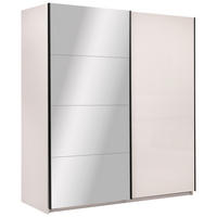 SCHIEBETÜRENSCHRANK 200/210/62 cm 2-türig Kaschmir  - Kaschmir/Schwarz, MODERN, Holzwerkstoff/Metall (200/210/62cm) - MID.YOU