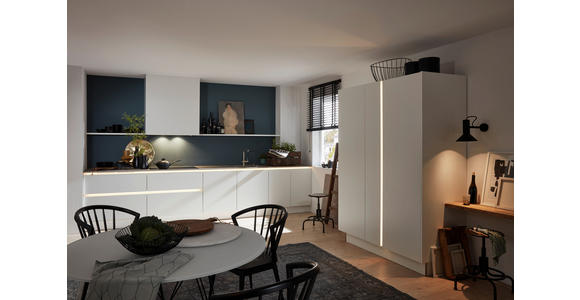 EINBAUKÜCHE   - Weiß, Design, Holzwerkstoff - Dieter Knoll
