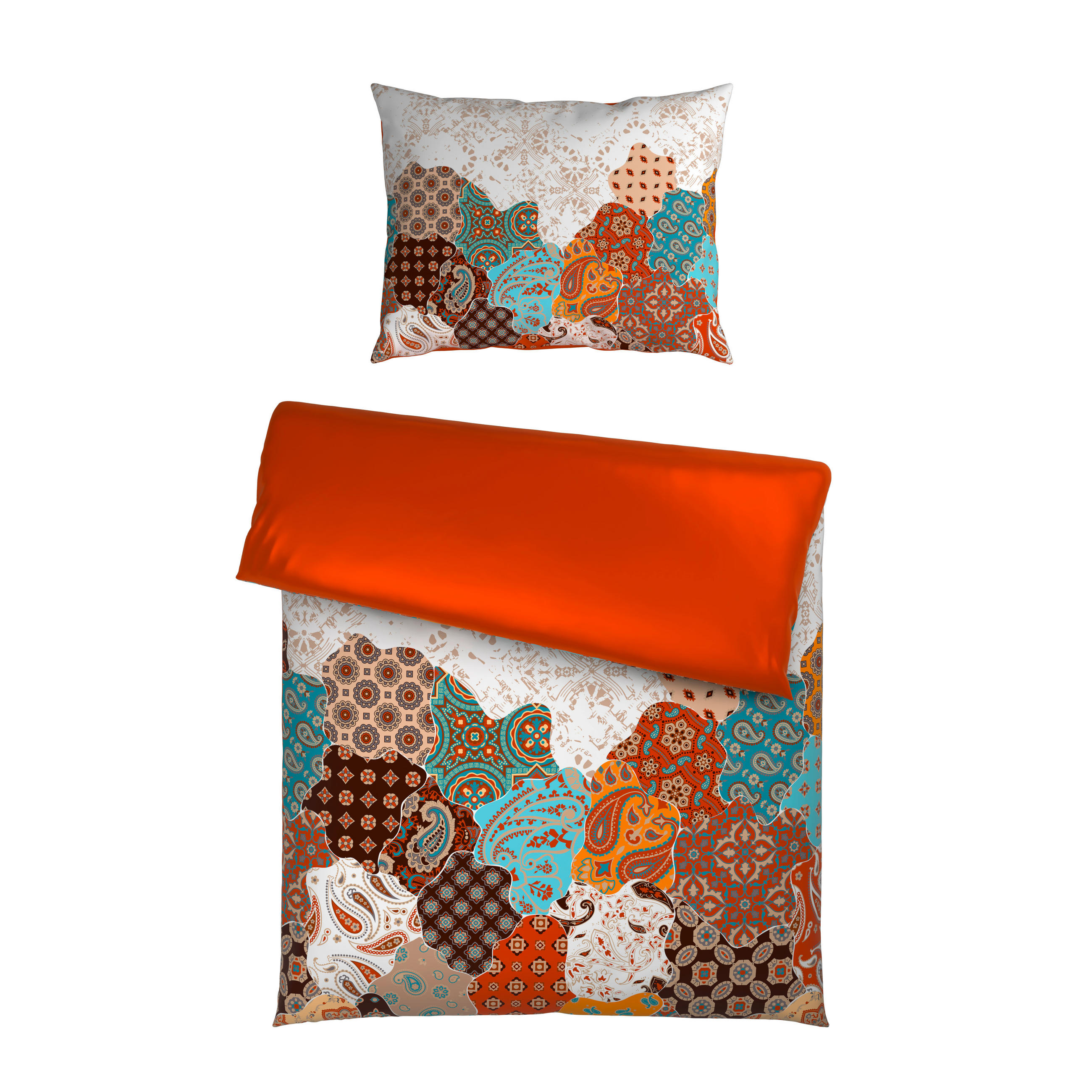 OBOUSTRANNÉ POVLEČENÍ, satén, vícebarevná, 140/200 cm - vícebarevná, Trend, textil (140/200cm) - Esposa