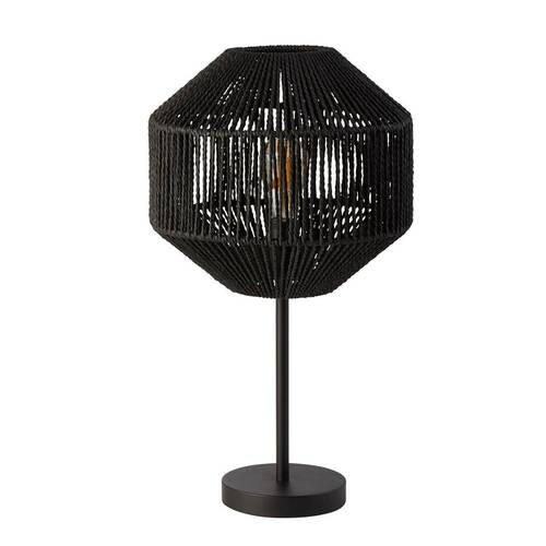 TISCHLEUCHTE 31/31/55 cm   - Schwarz, Basics, Naturmaterialien/Kunststoff (31/31/55cm)