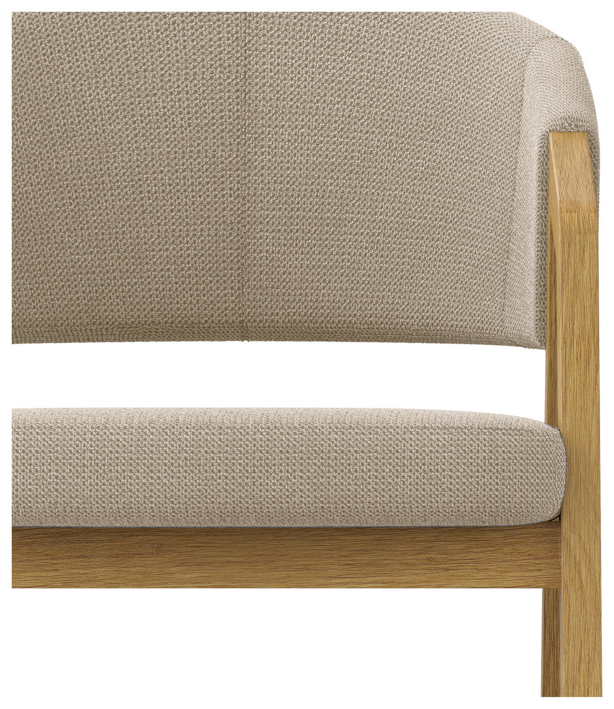 ARMLEHNSTUHL  in Mikrofaser  - Eichefarben/Naturfarben, KONVENTIONELL, Holz/Textil (59/96/60cm) - Carryhome
