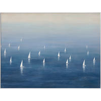 ÖLGEMÄLDE Strand & Meer 120/90 cm  - Blau/Weiß, Trend, Holz/Kunststoff (120/90cm) - Monee