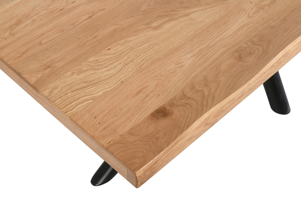 TISCHPLATTE Eiche Eichefarben  - Eichefarben, Design, Holz (180/90/5cm) - Landscape
