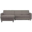 ECKSOFA in Webstoff Grau  - Schwarz/Grau, Design, Kunststoff/Textil (165/257cm) - Xora