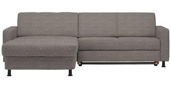 ECKSOFA in Webstoff Grau  - Schwarz/Grau, Design, Kunststoff/Textil (165/257cm) - Xora