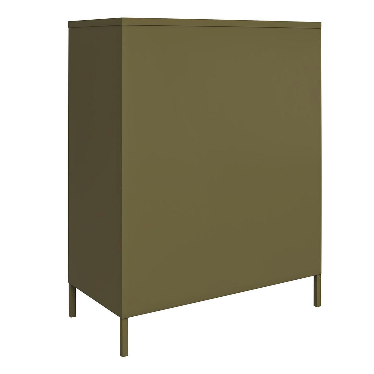 KOMMODE Bradford  in 79/100/39 cm  - Olivgrün, Design, Metall (79/100/39cm) - MID.YOU
