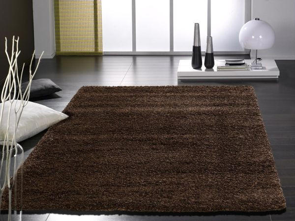 LÄUFER 80/200 cm FASHION SHAGGY Braun  - Braun, Basics, Textil (80/200cm) - Novel