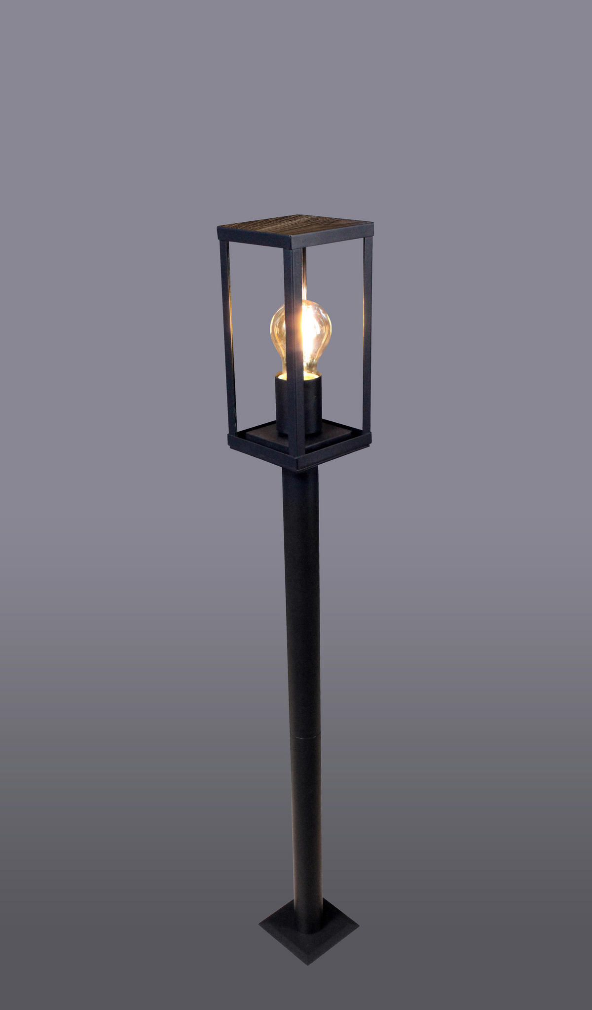 WEGELEUCHTE   - Klar/Eichefarben, Basics, Glas/Metall (100/11/11cm)