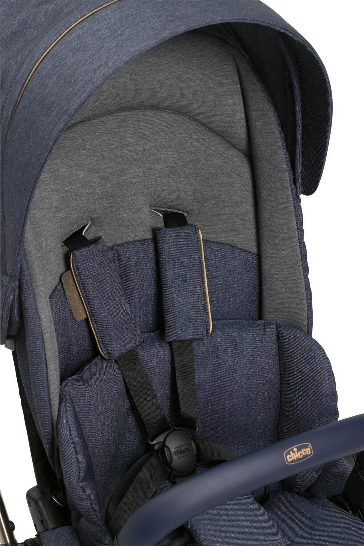BUGGY One4ever Lounge  - Blau, Basics, Textil/Metall (51/99-109/78cm) - Chicco