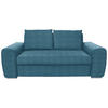 SCHLAFSOFA in Dunkelblau  - Chromfarben/Dunkelblau, Design, Holz/Textil (199/92/97cm) - Hom`in