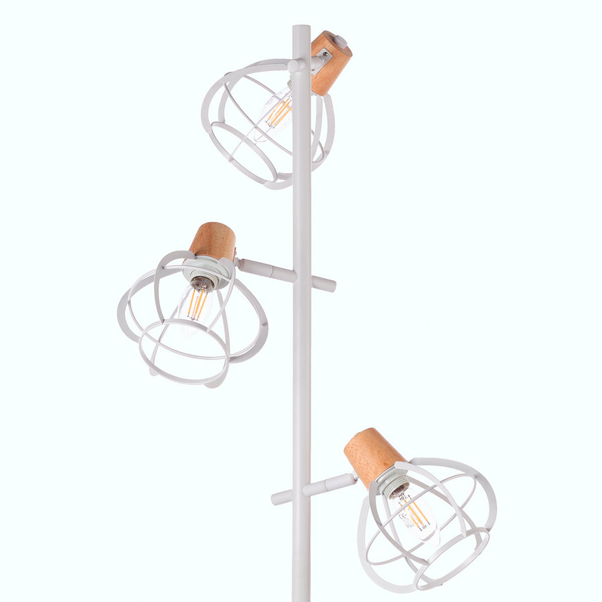 STEHLEUCHTE 36/36/153 cm    - Weiß/Sahara, Basics, Glas/Kunststoff (36/36/153cm)