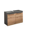 WASCHBECKENUNTERSCHRANK 80/56/34 cm  - Eichefarben/Schwarz, Basics, Holzwerkstoff/Kunststoff (80/56/34cm) - MID.YOU