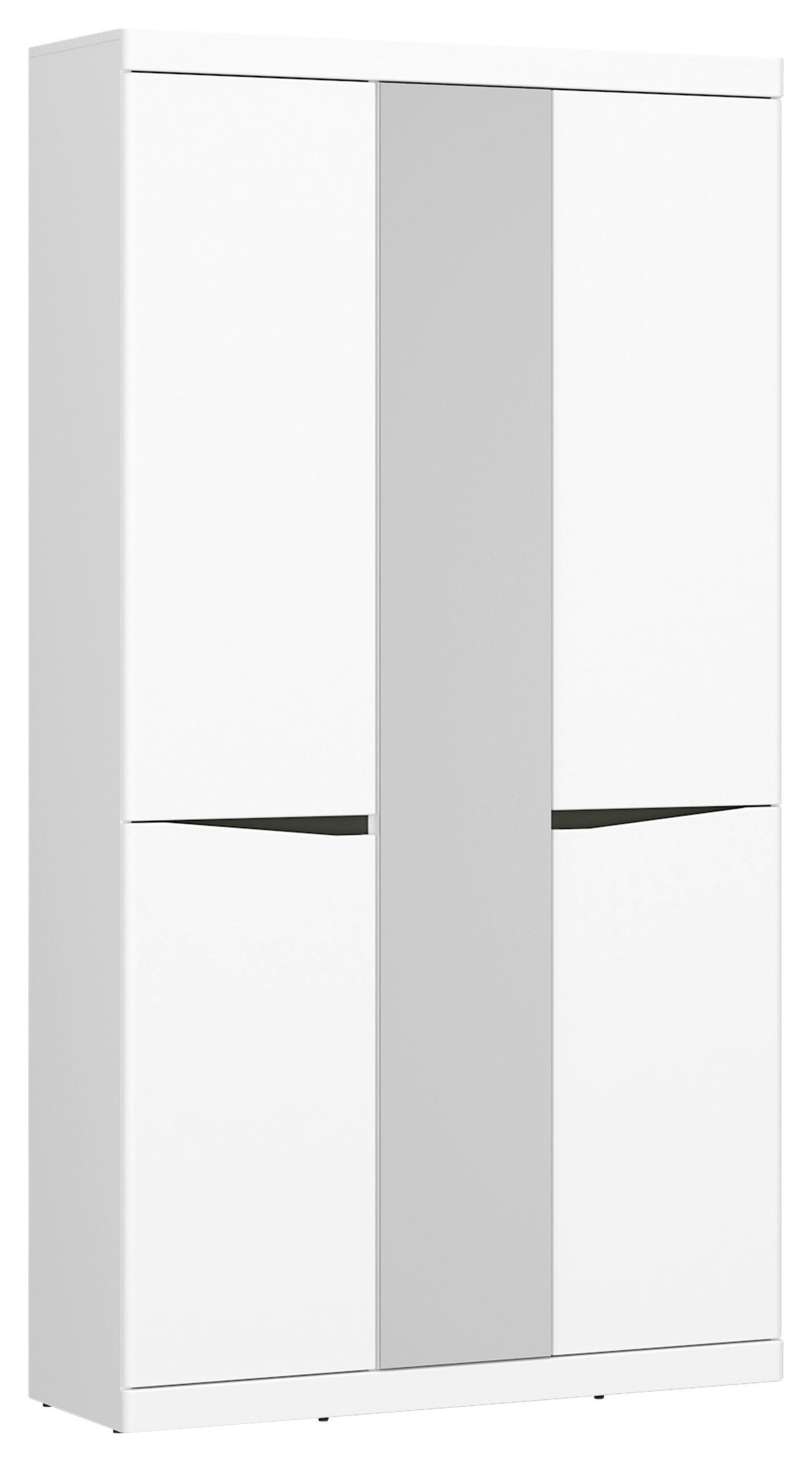 Garderobenschrank Turino Alpinweiss/grau B:103cm