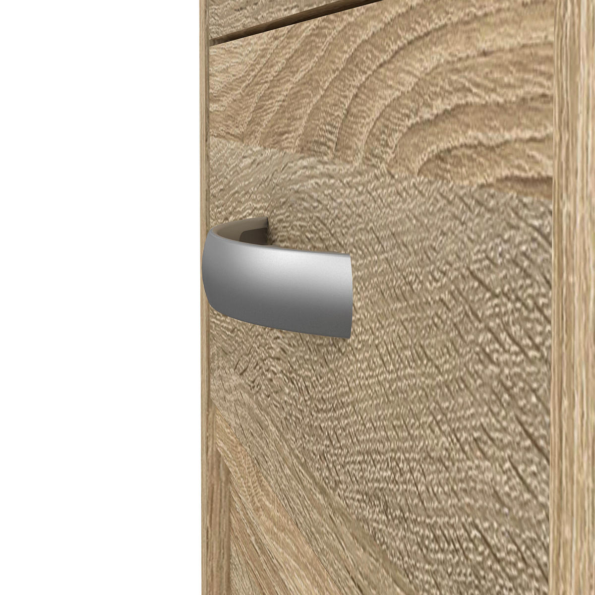 SCHREIBTISCH 109,3/48,5/75,6 cm  in Eichefarben  - Eichefarben/Silberfarben, MODERN, Holzwerkstoff/Kunststoff (109,3/48,5/75,6cm) - MID.YOU