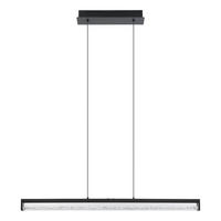 KŘIŠŤÁLOVÉ ZÁVĚSNÉ SVÍTIDLO - černá, Trend, kov/sklo (100/8/110cm)