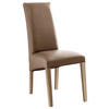 STUHL Lederlook Cappuccino, Sonoma Eiche  - Cappuccino/Sonoma Eiche, KONVENTIONELL, Holz/Textil (47/102/57cm) - Carryhome