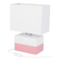 TISCHLEUCHTE Colorato 20/10,5/27 cm  - Naturfarben/Rosa, Basics, Holz (20/10,5/27cm)