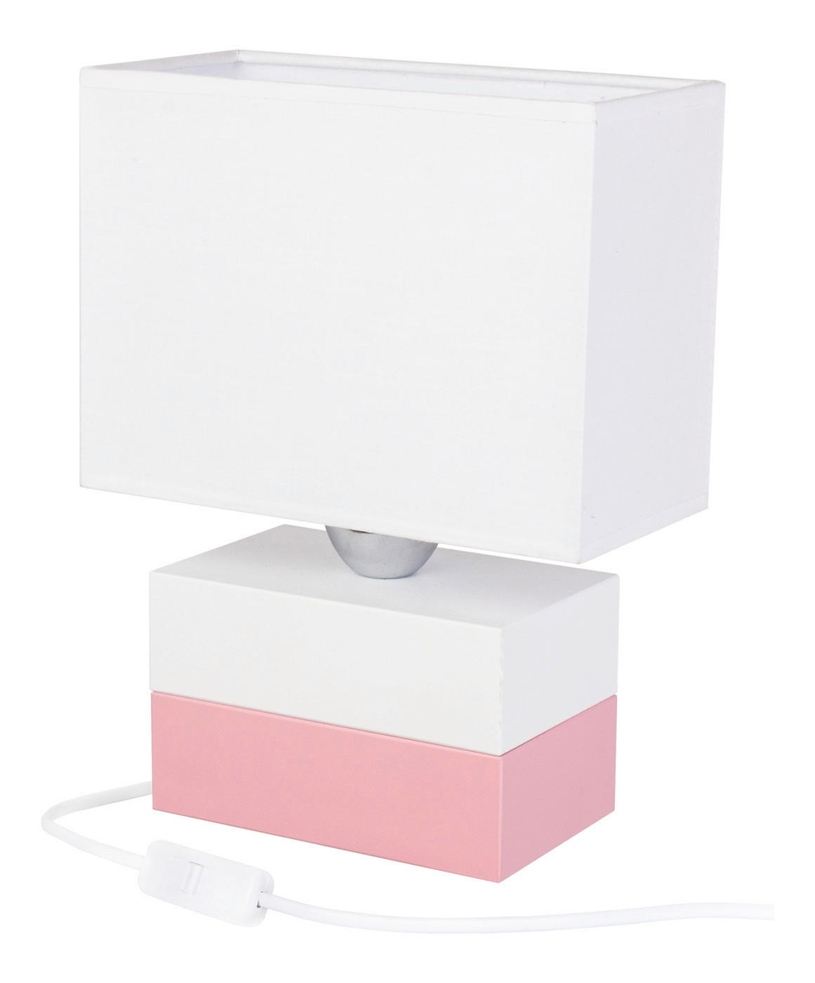 XXXLutz Tischleuchte Colorato Natur, Rosa 10.5x27x20 cm