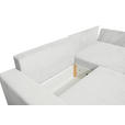 ECKSOFA Naturfarben Cord  - Schwarz/Naturfarben, KONVENTIONELL, Kunststoff/Textil (245/153cm) - Carryhome