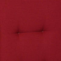 SESSELAUFLAGENSET Uni  - Kirschrot, Basics, Textil (50/7/110cm)