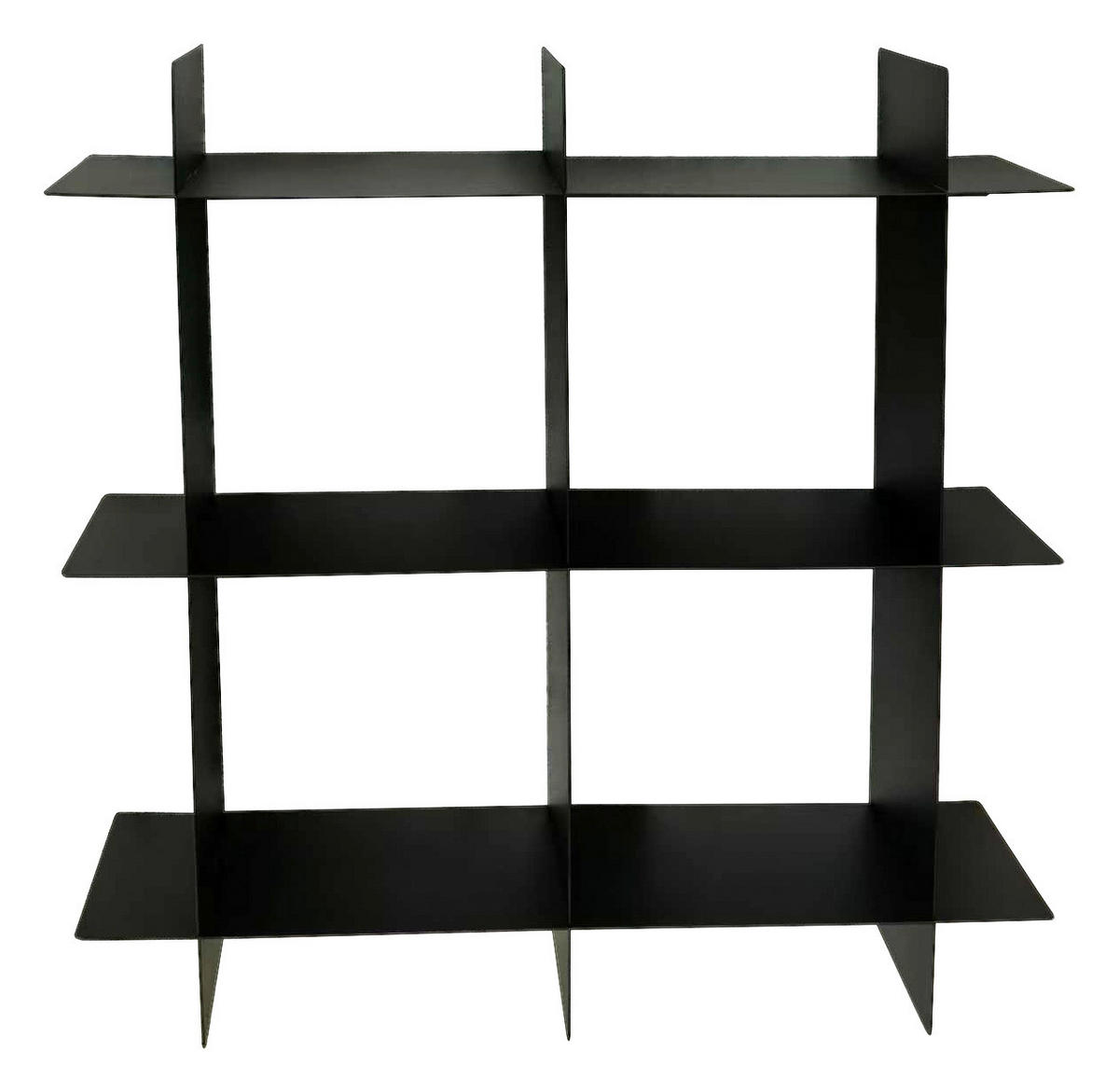 WANDREGAL 40/40/15 cm  - Schwarz, Basics, Metall (40/40/15cm) - Landscape