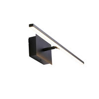 BADEZIMMER-WANDLEUCHTE - Chromfarben, Basics, Glas/Metall (41/8/10cm)