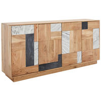 SIDEBOARD  in 170/80/40 cm  - Anthrazit/Weiß, Design, Holz/Stein (170/80/40cm) - Livetastic