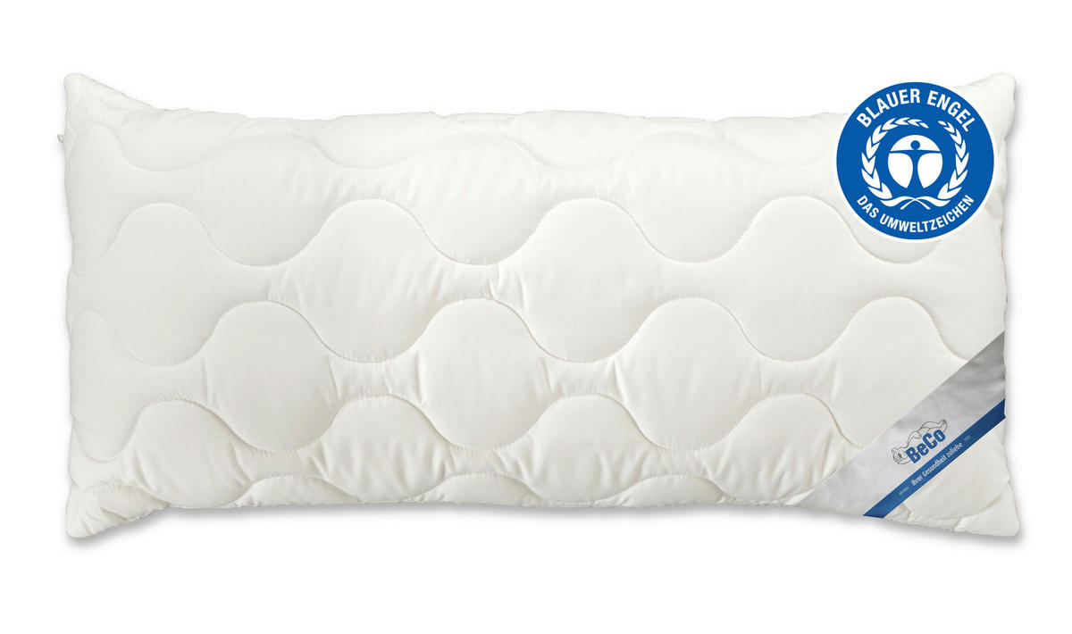 KOPFKISSEN  EcoWell  40/80 cm       - Naturfarben, Basics, Textil (40/80cm) - Beco