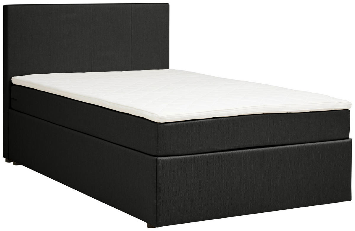 BOXBETT 120/200 cm  in Grau  - Schwarz/Grau, Konventionell, Holz/Holzwerkstoff (120/200cm) - P & B