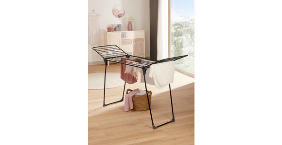 STANDTROCKNER Orion Full 180/55/88 cm - Anthrazit/Schwarz, Basics, Kunststoff/Metall (180/55/88cm) - Homeware