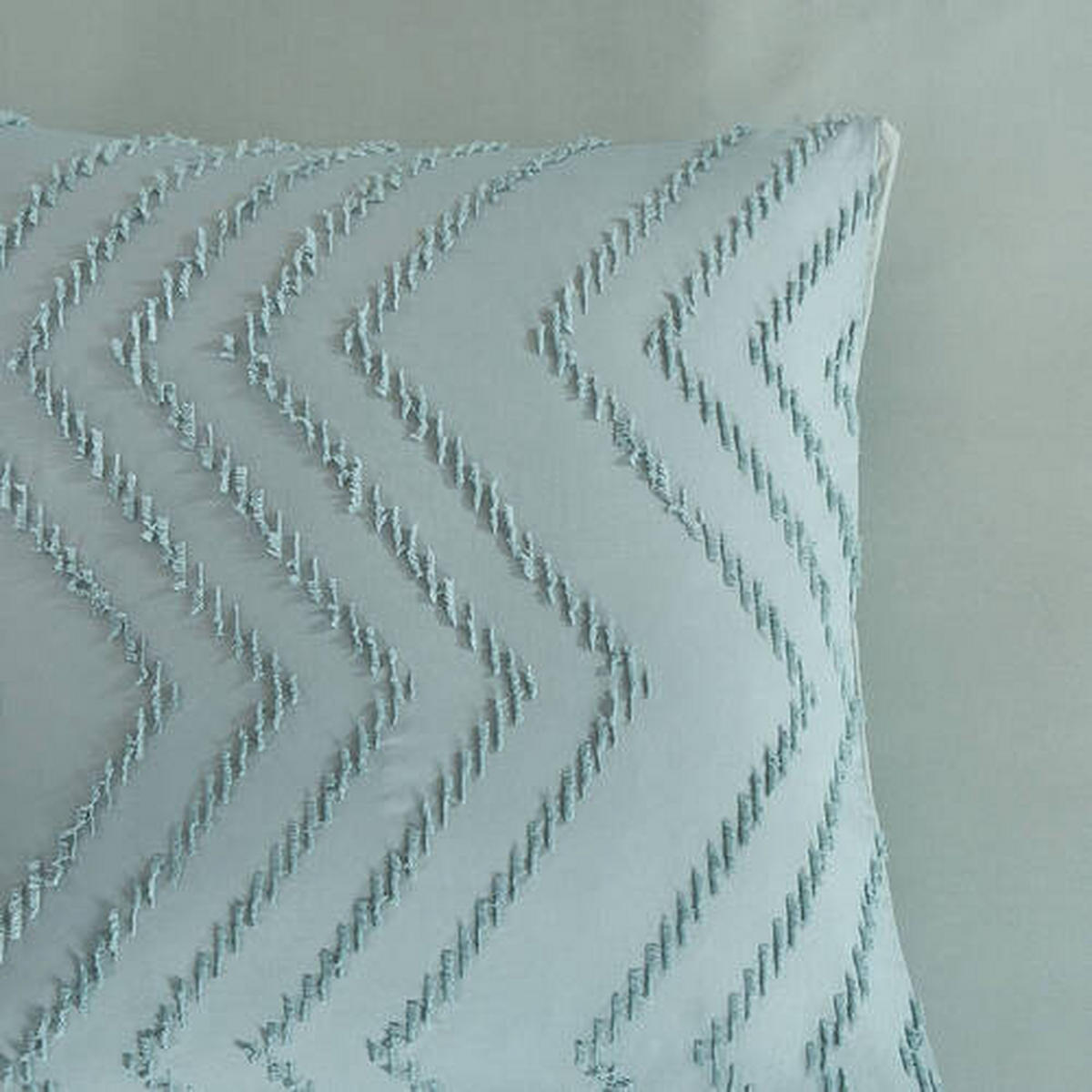 BETTWÄSCHE Zigzag Mikrofaser 155/220 cm  - Jadegrün, Basics, Textil (155/220cm)