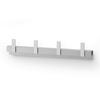 HAKENLEISTE  in Edelstahlfarben  - Edelstahlfarben, Basics, Metall (24,0/4,5/1,9cm) - Zack