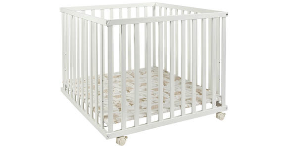 LAUFGITTER  97/97/70 cm  - Weiß, LIFESTYLE, Holz/Kunststoff (97/97/70cm) - My Baby Lou