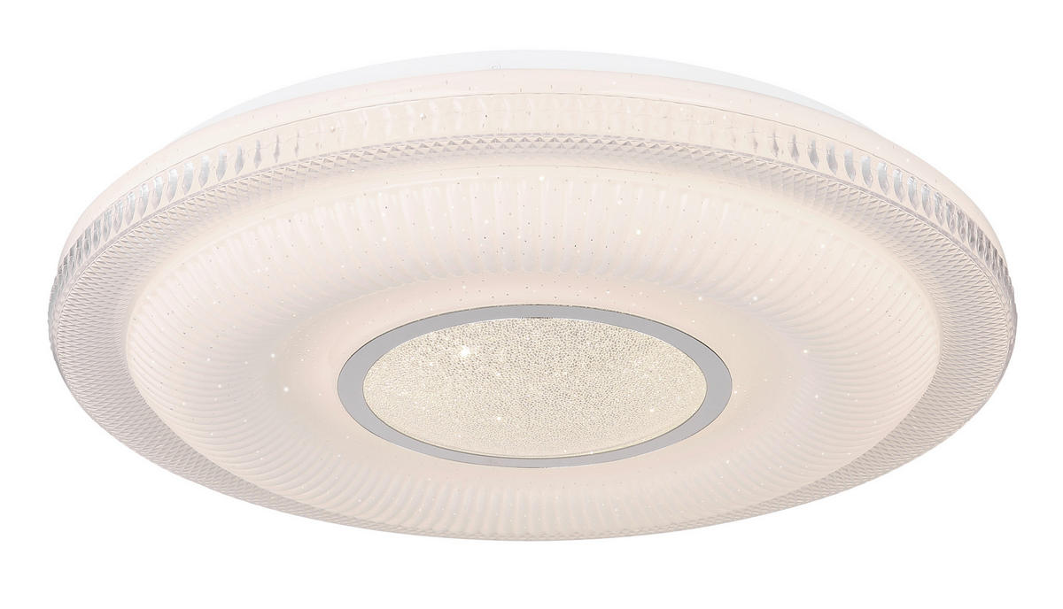 LED-DECKENLEUCHTE 50/8,8 cm   - Design, Glas/Kunststoff (50/8,8cm) - Globo