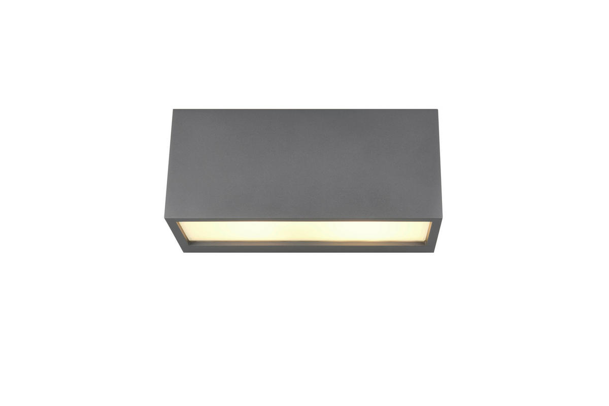 VÄGGLAMPA FÖR UTOMHUS   - antracit, Basics, metall/glas (11/25/10cm) - Trio Leuchten