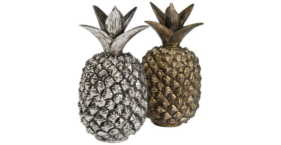 DEKOANANAS - Silberfarben, Basics, Kunststoff (15,5/28/15cm) - Ambia Home