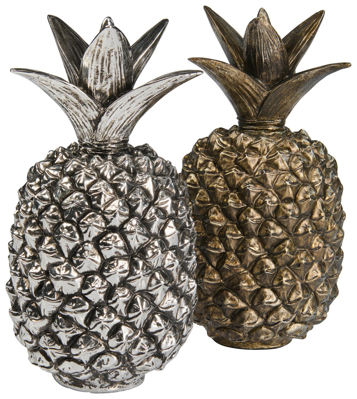 DEKOANANAS - Silberfarben, Basics, Kunststoff (15,5/28/15cm) - Ambia Home