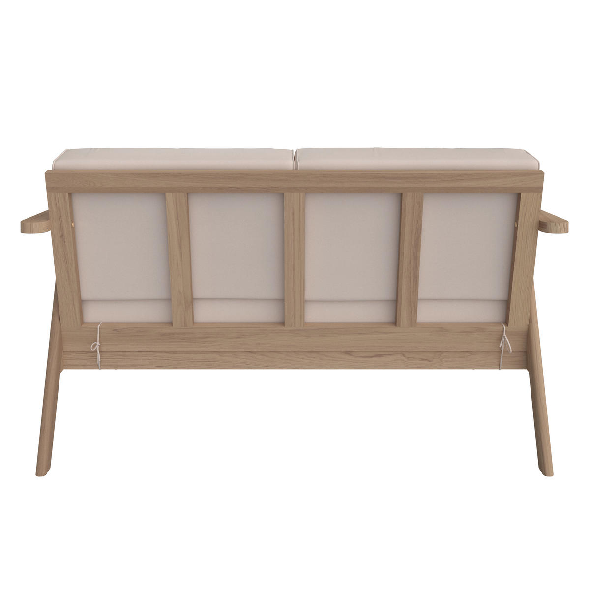 GARTENSET  - Beige/Teakfarben, MODERN, Holz/Textil (130/72/90/75/75/38/71/71/55cm) - Ambia Garden