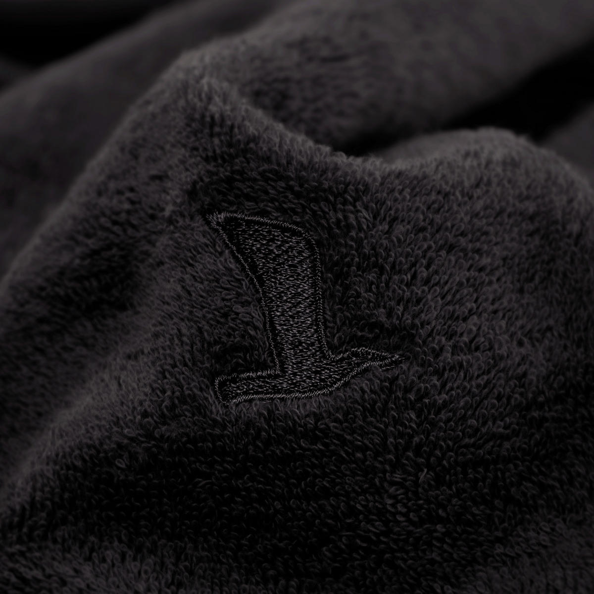 HANDTUCH Superwuschel Schwarz  - Schwarz, Basics, Textil (60/110cm) - Moeve