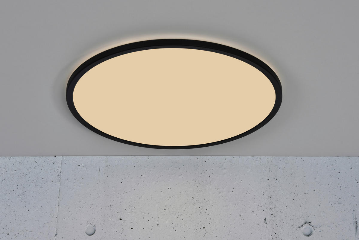 LED-DECKENLEUCHTE 60/3,2 cm   - Schwarz, KONVENTIONELL, Kunststoff (60/3,2cm) - Nordlux