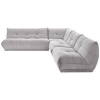 HÖRNSOFFA i manchester grå  - grå, Trend, textil (285/315cm) - Livetastic