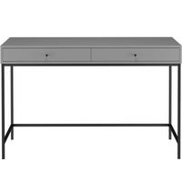 SCHREIBTISCH  in Grau  - Schwarz/Grau, Design, Holzwerkstoff/Metall (120/76/50cm) - MID.YOU
