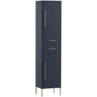 HOCHSCHRANK 40,5/184,3/33,1 cm  - Goldfarben/Dunkelblau, MODERN, Holzwerkstoff/Metall (40,5/184,3/33,1cm) - Stylife