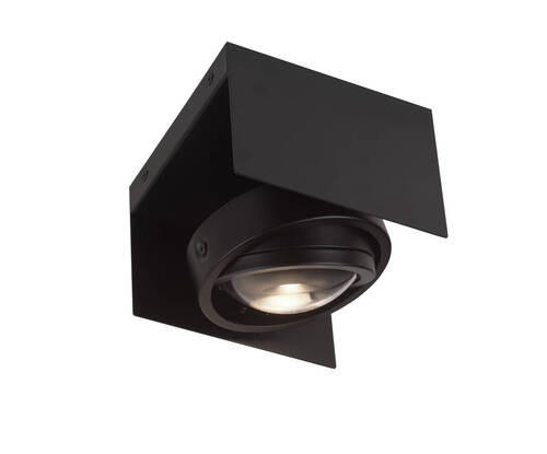 LED-DECKENLEUCHTE 17/13/22,5 cm   - Schwarz, Basics, Metall (17/13/22,5cm)